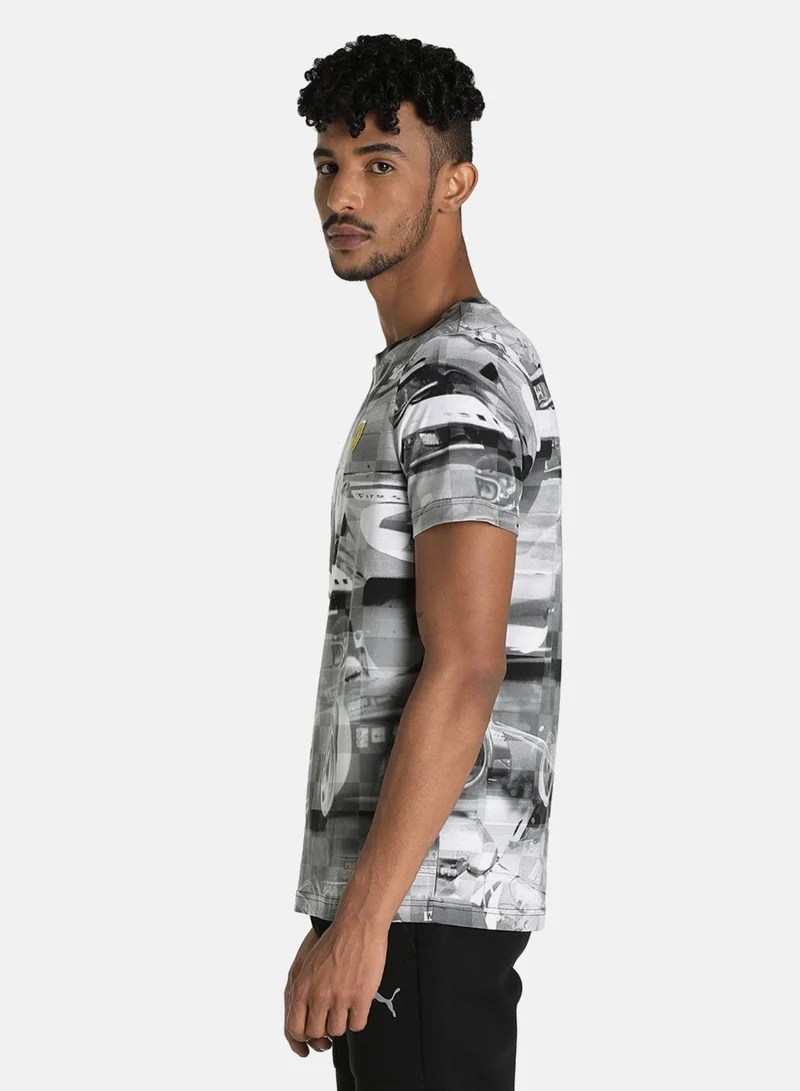 Scuderia Ferrari  Scuderia Ferrari Race All Over Print Tee for Men | Best Price UAE