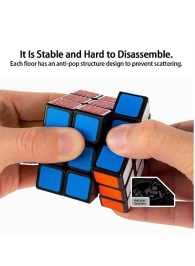 Speed Rubix Cube Smooth Turning Magic Cube Brain Teaser Puzzle Cube - Image 3