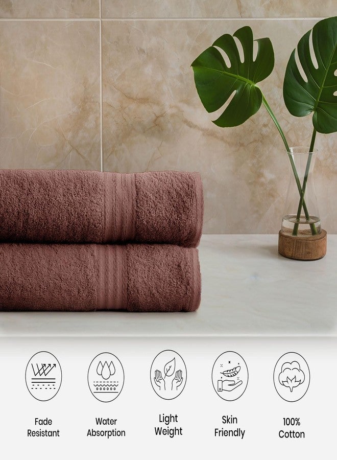 Sassoon Kama 100% Cotton 2 Piece Hand Towel in 450 GSM- Cocoa - Image 3