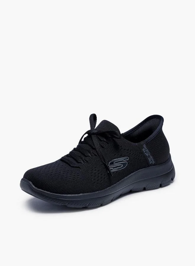 Skechers BLACK Women Summits Slip-On Sports Shoes for Women | Best Price UAE