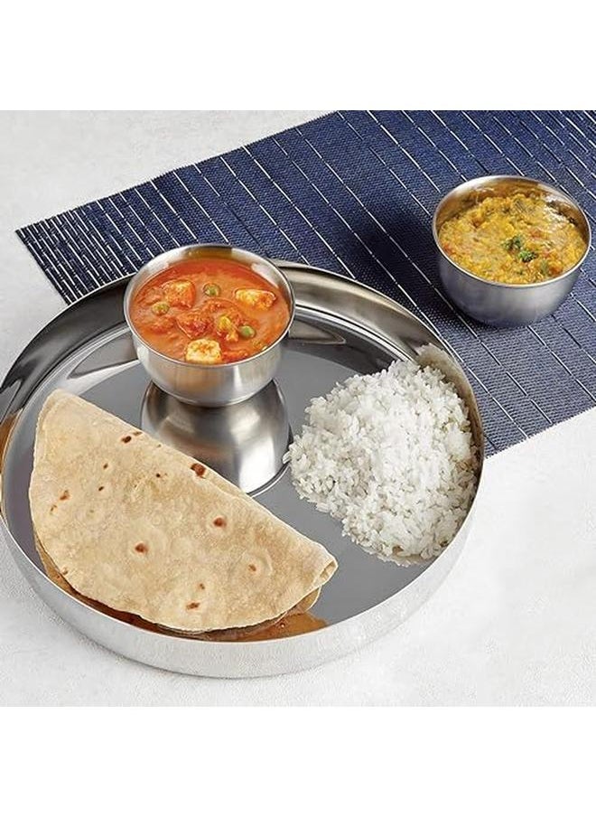 RAJ - Steel Dinner Plate 26 Cm Silver Ts0012 1 Pc - Image 1