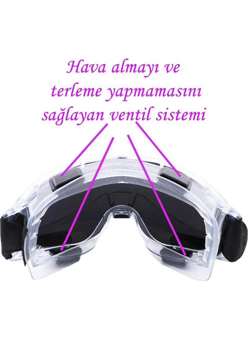 Glaswen Ski Goggles Mirrored Rainbow Vented Sun Snow Protective Glasses UV Protected Snowboard Glasses Eyewear  - Image 4