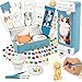 COIPLAY 648 Color Blocks Watercolor Paint Set 52Bookmarks 3 Brushes Silicone Cup MeowBark Coloring Books for All Ages All in One Art Supplies Birthday Gift Christmas Gift Gift for Adults Craft kit - Image 3