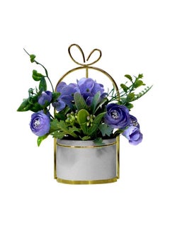 AIWANTO 2 Pcs Artificial Flowers With Flower Vases  - Image 2