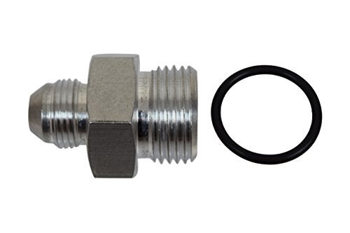 ICT Billet -8AN Flare to 12 Oring ORB Male Fuel Pump Rail Adapter Fitting Flare Hose Bare AN920-08-12A - Image 2