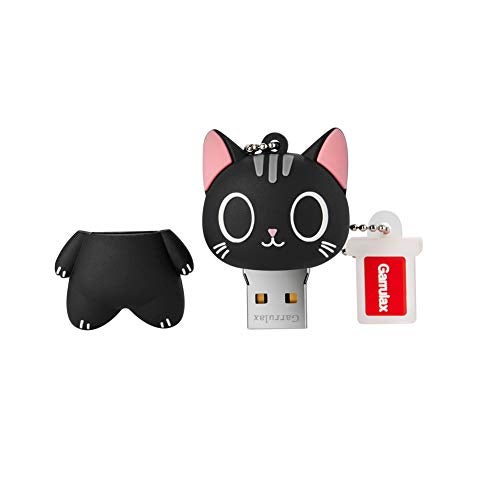 Garrulax جهاز تخزين فلاش GARRULAX USB، 8GB / 16GB / 32GB / 64GB USB2.0 بشكل لطيف، ذاكرة USB لتخزين البيانات، Pendrive، محركات أقراص Thumb هدية (32GB، قطة ذات عين كبيرة) - Image 3