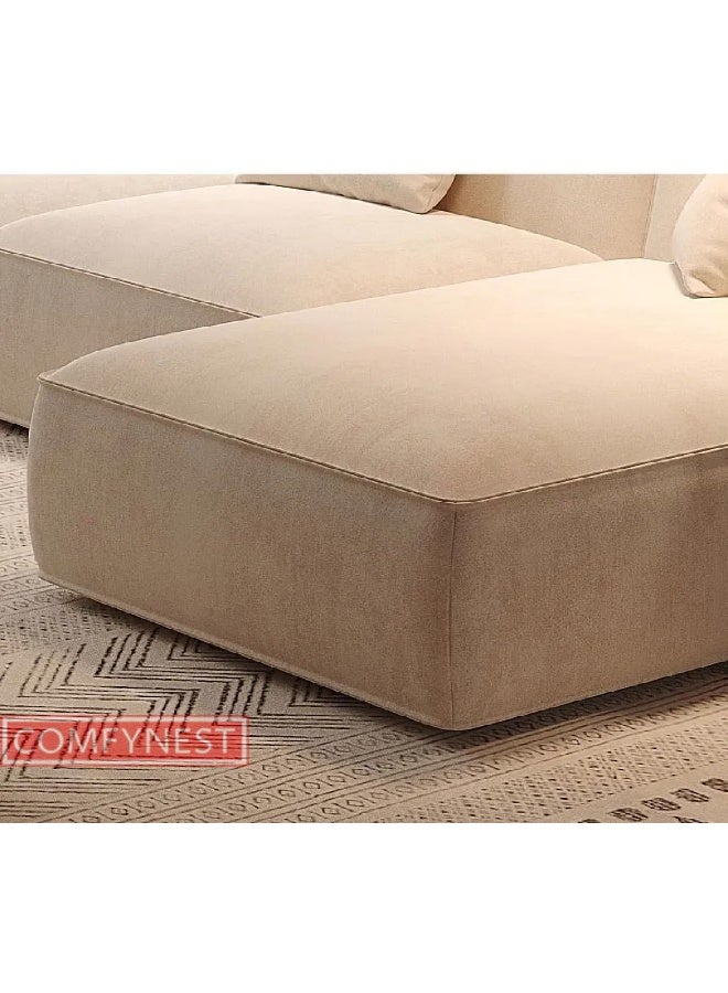 Comfynest طقم أريكة على شكل U حديث من قماش المخمل (سرير يسار) مع منظف قماش مجاني - Image 4