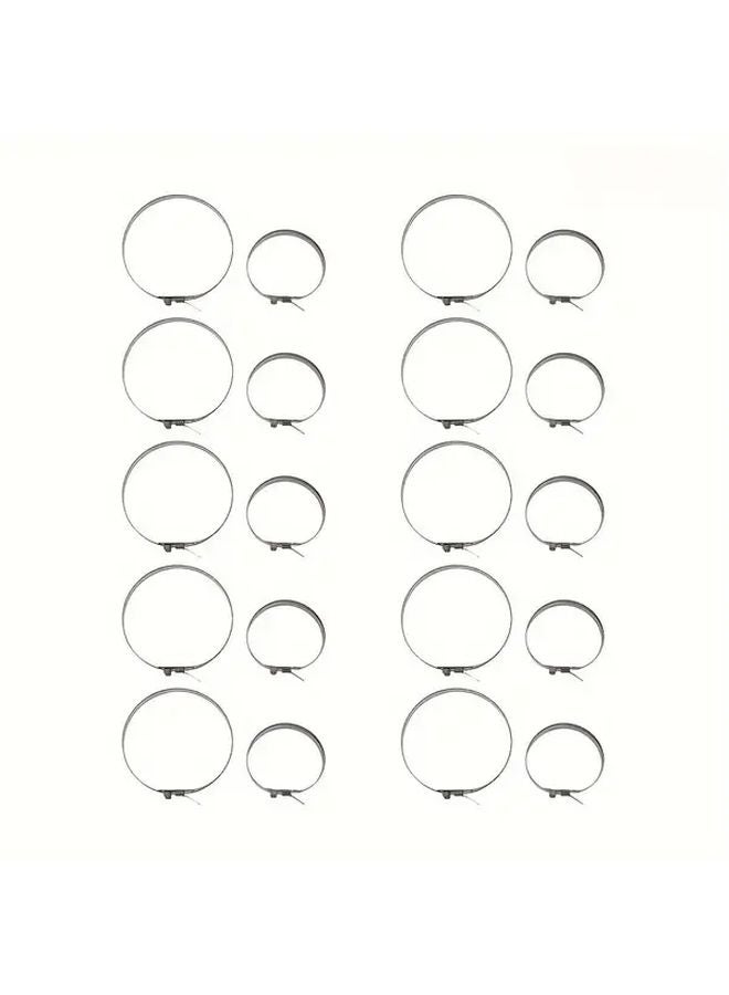 Stainless Steel CV Axle Dust Cover Clamp Kit 10 Pairs for Cars ATV - Image 5