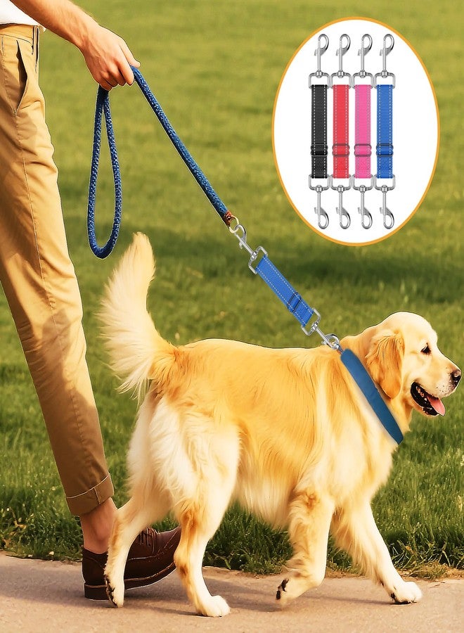 Woosuke 4 Pack Prong Collar Safety Clips, Nylon Colorful Dog Safety Clip for Prong Collar, Adjustable Leash Connector, Double Ended Backup Clasp for Dog Harness - Image 3