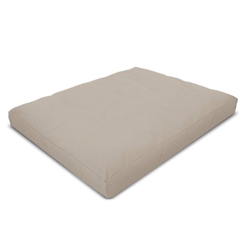 Bean Products Bean Products Meditation Cushion  Zabuton Meditation Pillows for Sitting on Floor Yoga Cushion Cotton Yoga Pillow Zen Kneeling Prayer Pad Made in USA  Premium 32x26x3 Natural