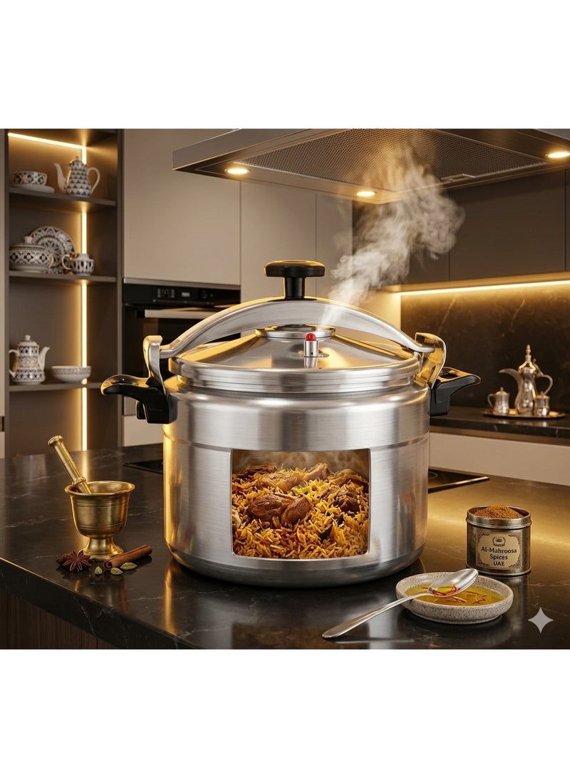 Aluminium Pressure Cooker 40L Heavy Duty Large Capacity Cooker for Home Restaurant and Catering Kitchen - Image 3