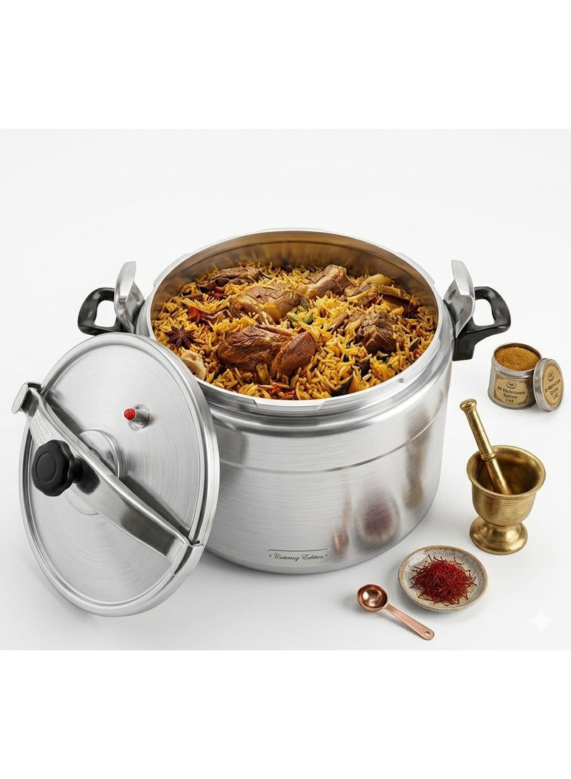 Aluminium Pressure Cooker 40L Heavy Duty Large Capacity Cooker for Home Restaurant and Catering Kitchen - Image 2