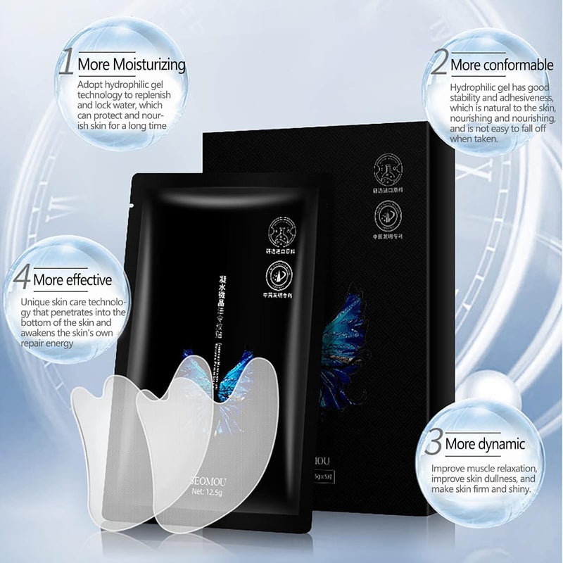 KickZu 10Pcs Wrinkle Repair Patches Hyaluronic Microcrystalline Lifting Decree Patch Face Wrinkle Removal Lift Mask Sheet Mask for Glowing Skin Pack2 - Image 3