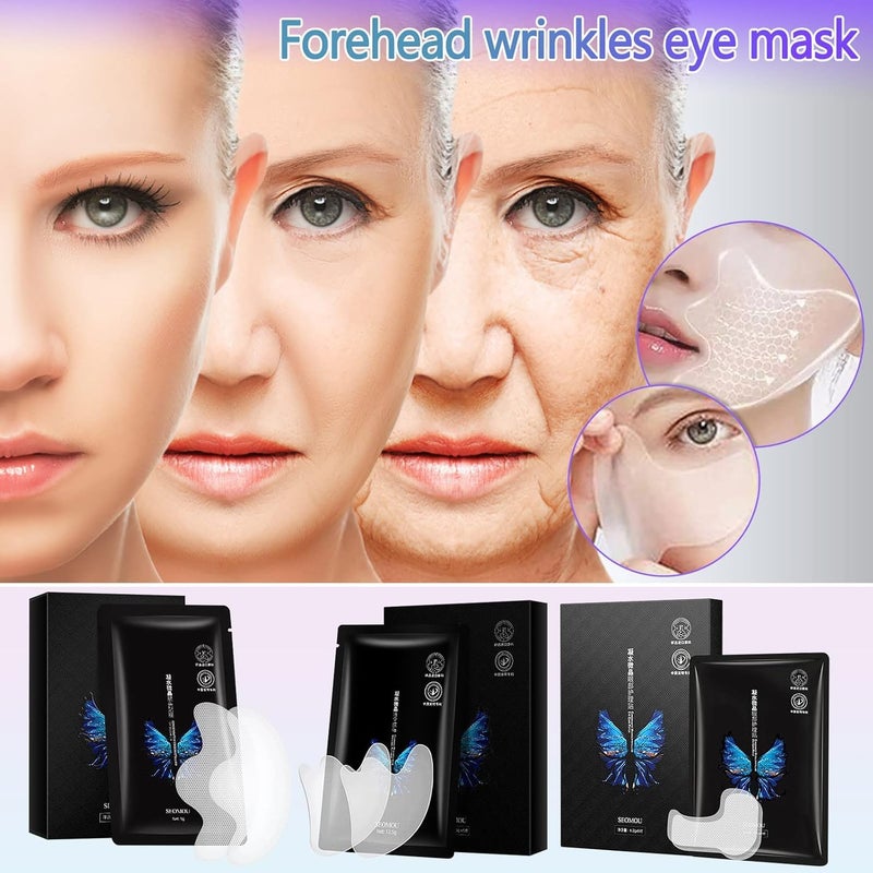 KickZu 10Pcs Wrinkle Repair Patches Hyaluronic Microcrystalline Lifting Decree Patch Face Wrinkle Removal Lift Mask Sheet Mask for Glowing Skin Pack2 - Image 2