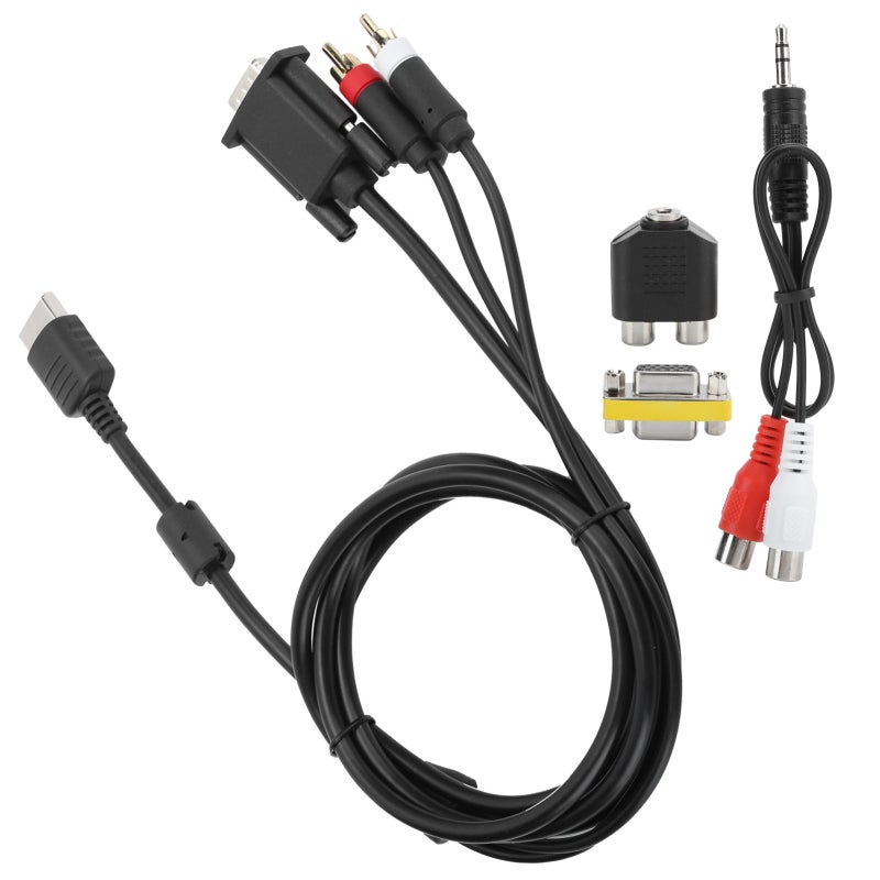 VGA Cable with Audio Adapter Durable Oxygen-Free Copper - High Shielding Design for Sega Dreamcast DC Console - Image 2