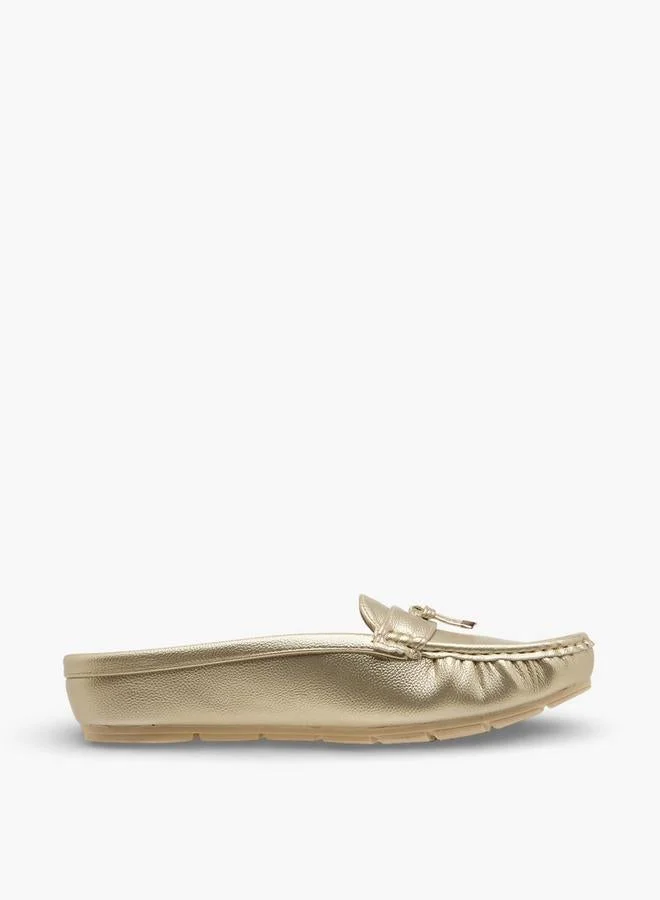 Textured Slip-On Mules