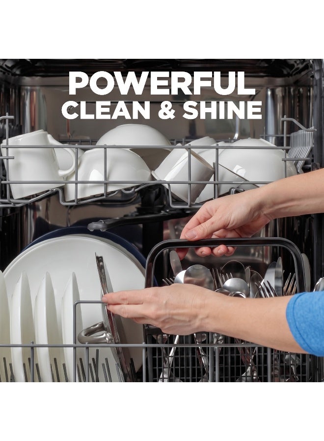 Finish Quantum All in 1 Dishwasher Tablets, Lemon Sparkle Scent, 42 Tabs - Image 2