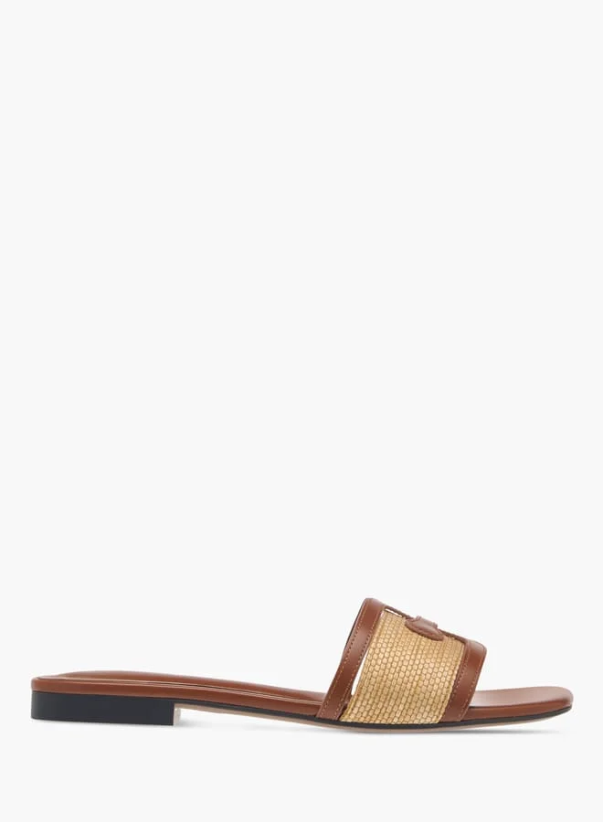 Celeste Womens Textured Slip-On Sandals