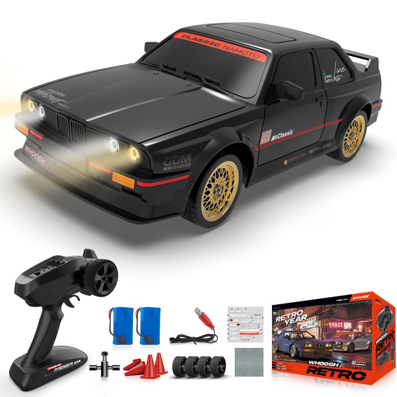 Sakeye RC Drift Car with Gyro Fast RC Cars for Adults 50KMh Drifting RC Car 24GHz 116 Remote Control Cars 4WD High Speed Racing Vehicle Sport Toy Cars with LED Lights for Adults Boys Girls Kids - Image 3