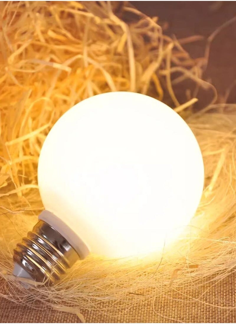 HILUKE - 6W LED G80 Edison Light Bulb Soft White 3000K 450lm E27 Medium Base Milky Glass Finishing Perfect for Vanity Makeup Mirror Droplight Floor lamp - Image 1
