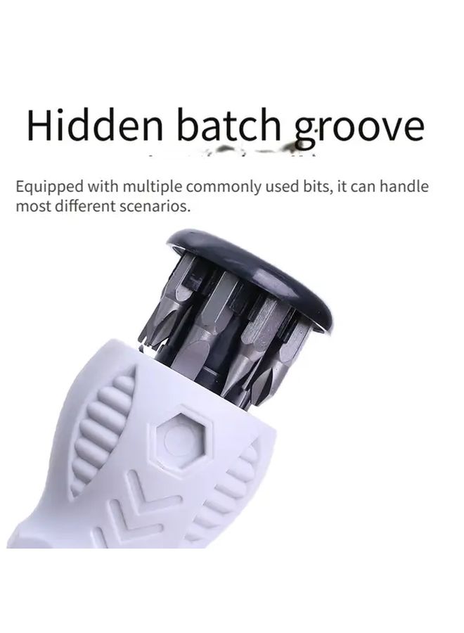 Ratchet Screwdriver Set with Phillips and Flathead Bits Multi Angle Compact Hand Tool - Image 5
