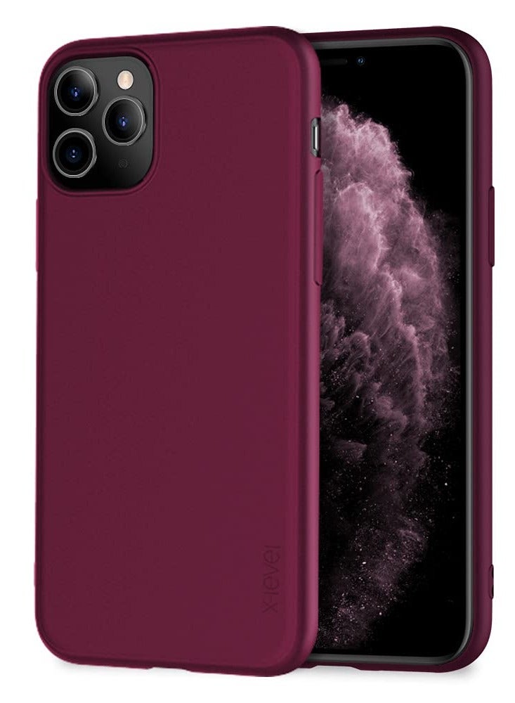 إكس ليفيل جراب Iphone 11 Pro Max مقاس نحيف ناعم من مادة TPU ذات سطح غير لامع ورفيع للغاية جراب هاتف خفيف الوزن وغطاء خلفي وقائي كامل للنساء متوافق مع هاتف Iphone 11 Pro Max 6.5 بوصة إصدار 2019 - Image 1