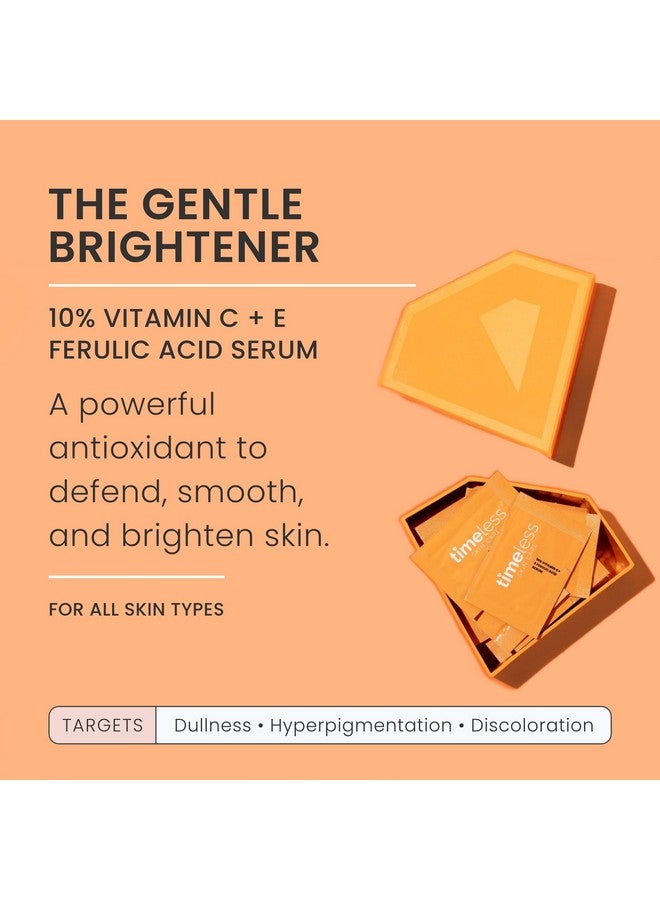 تايملس سكين كير مصل فيتامين سي مع فيتامين إي وحمض الفيروليك - مصل تفتيح البشرة بنسبة 10% من فيتامين سي - مصل للوجه للبشرة الدهنية والجافة - مصل خالٍ من العطور للعناية بالبشرة - 28 كيسًا للاستخدام مرة واحدة - Image 2