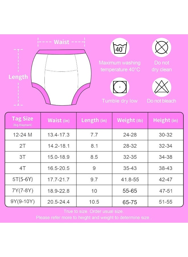 BIG ELEPHANT BIG ELEPHANT Potty Training Underwear, 100% Cotton Absorbent Unisex Toddler Pee Pants for Boys & Girls  - Image 4