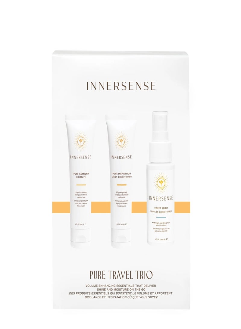 إنر سينس طقم العناية بالشعر Innersense Pure Travel Trio Original – 3 منتجات عضوية بحجم السفر | صنع في الولايات المتحدة الأمريكية - Image 2