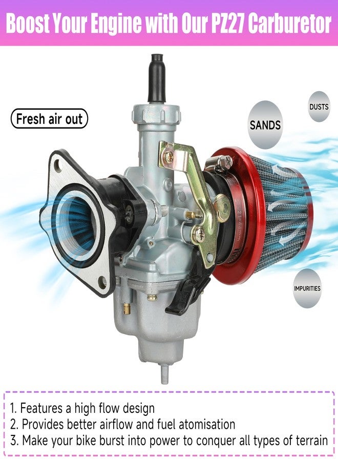 CILOYU PZ27 Carburetor Kit Throttle Assembly for Predator 212cc 196cc Coleman CT200U KT196 TaoTao Coolster CG 125cc 150cc 250cc Engine XR100 ATV Dirt Pit Bike Baja Mini Bike Go Kart Parts - Image 5