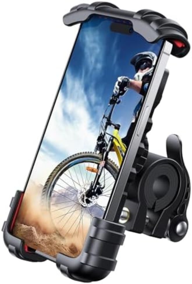 Lamicall Bike Phone Holder, Motorcycle Mount - Motorcycle Phone Holder, Handlebar Cell Phone Clamp, E-Bike Scooter Phone Clip for iPhone 17 Air Pro Max, 16 15 Plus, S20, 4.7 to 6.8"  Smartphones - Image 1