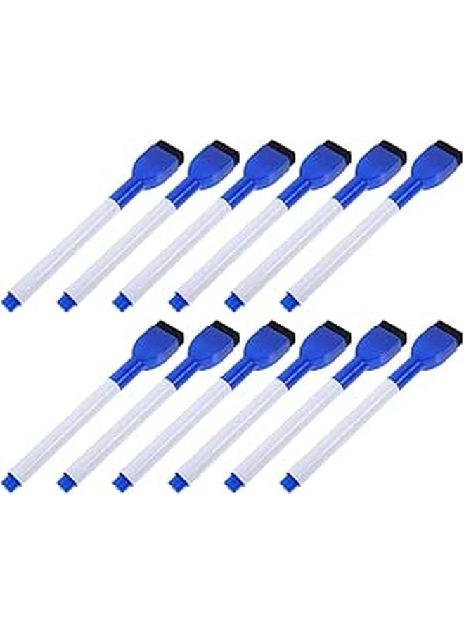 12 Pack Fine Tip Dry Erase Markers Aesthetic Pastel Colors Stain Erasable with Eraser - Image 1