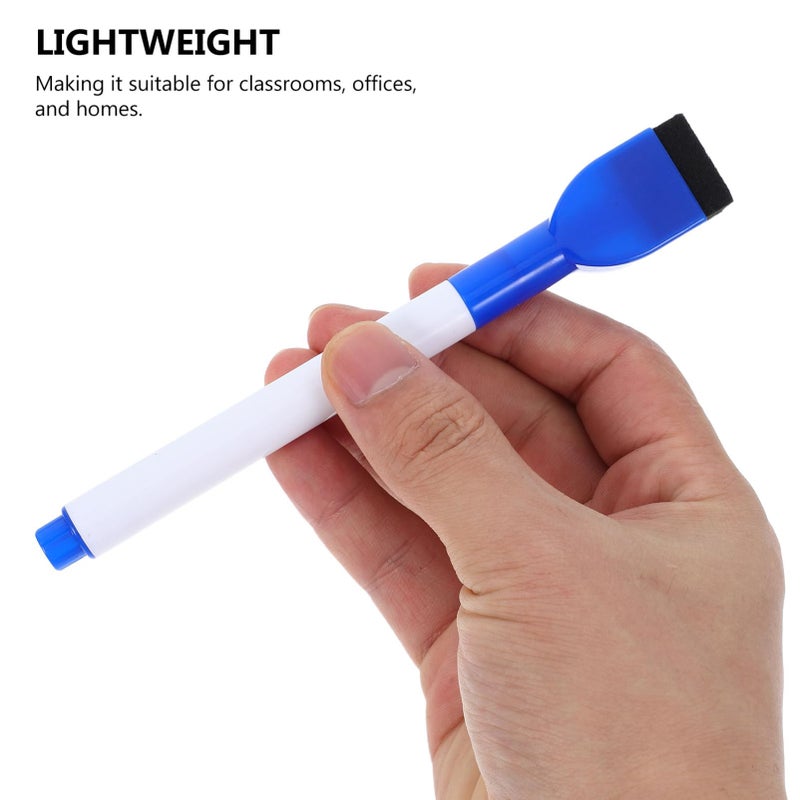 12 Pack Fine Tip Dry Erase Markers Aesthetic Pastel Colors Stain Erasable with Eraser - Image 5