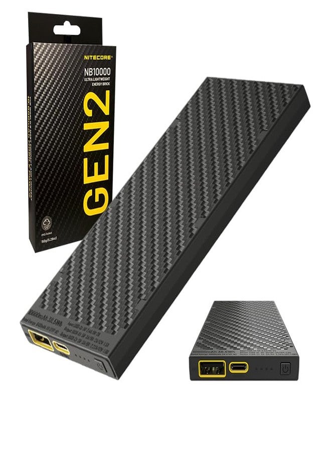 Nitecore NB10000 GEN II Quick Charge Dual-Output Type-C USB Power Bank with Eco-Sensa Type-C Charging Cable - Image 1