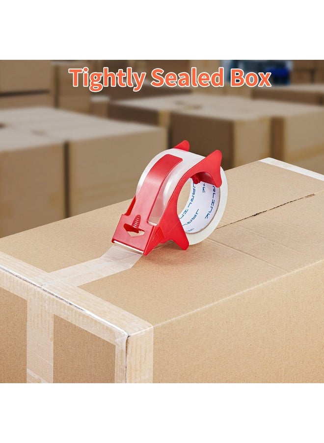 JARLINK 6 Rolls Clear Packing Tape With Dispenser Heavy Duty Packaging Tape Refills For Shipping Packaging Mailing 2.7Mil Thick 1.88 Inches Wide 55 Yards Per Roll 330 Total Yards  - Image 3
