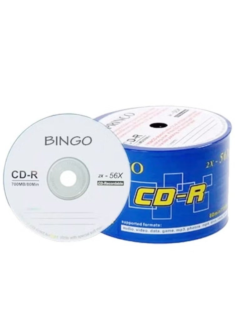 Bingo Bingo Media CD 50 pieces of readable size 700 MB type 2X - 56X 80min 700mb taiwan  - Image 1