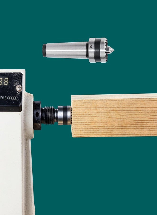 DEEFIINE MT2 Wood Lathe Drive Center with 1 inch Crown Wood Lathe Turning Tools Accessories - Image 4