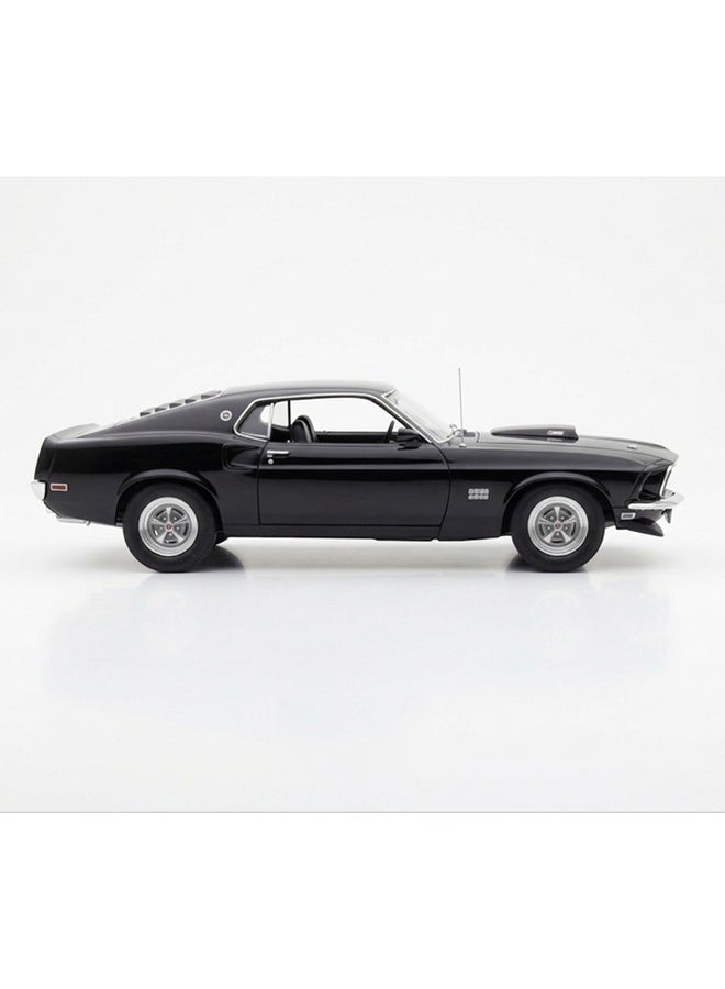 Welly Ford Mustang Boss 429 Diecast Model Car – 1:24 Scale Black Classic Muscle Car Replica – Die-Cast Toy Car for Kids & Collectors - Image 3