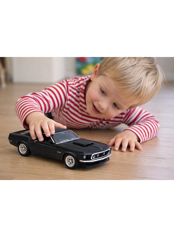 Welly Ford Mustang Boss 429 Diecast Model Car – 1:24 Scale Black Classic Muscle Car Replica – Die-Cast Toy Car for Kids & Collectors - Image 4