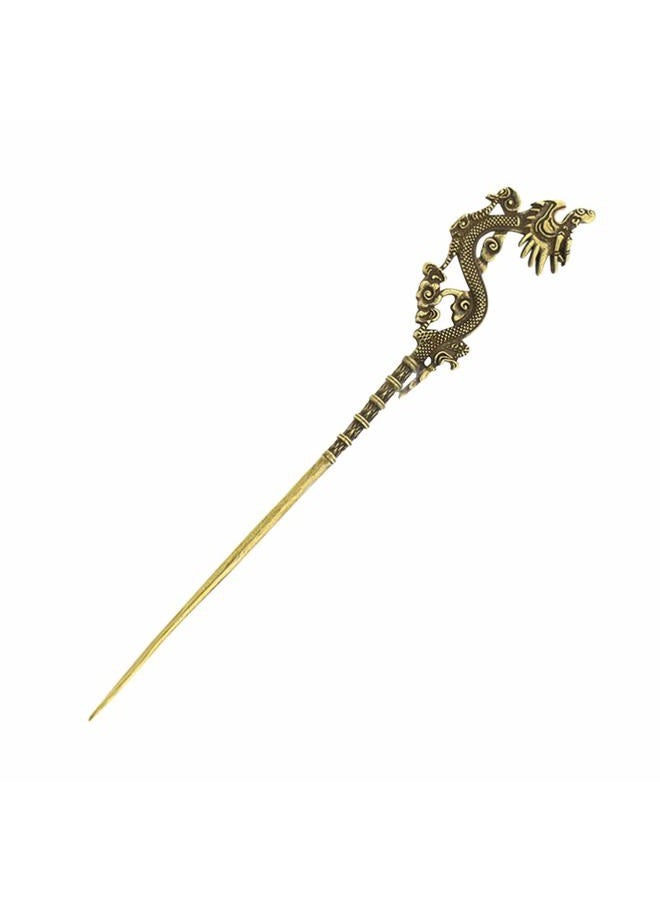 Exceart Metal Hair Stick Retro Vintage Dragon Hair Pins Copper Decorative Party Costume Hair Accessories for Ladies Women - Image 1