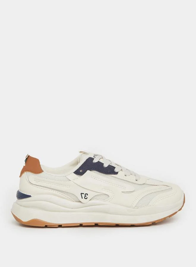 Styli Styli Panelled Lace up Sneakers