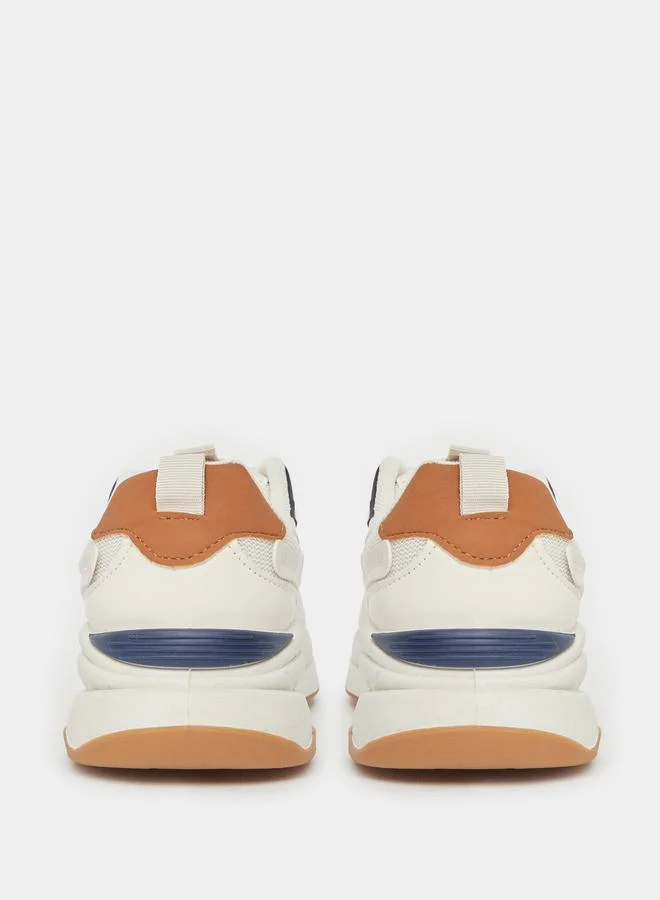 Styli Styli Panelled Lace up Sneakers