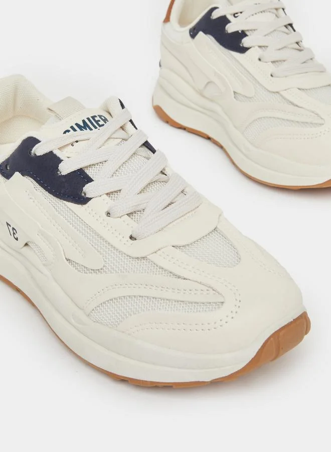 Styli Styli Panelled Lace up Sneakers