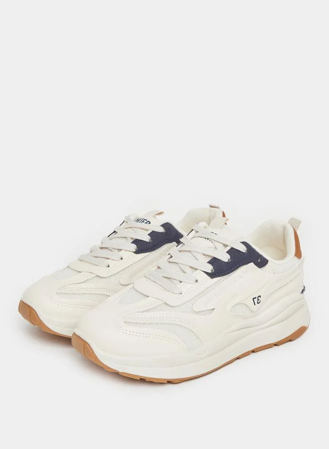 Styli Styli Panelled Lace up Sneakers