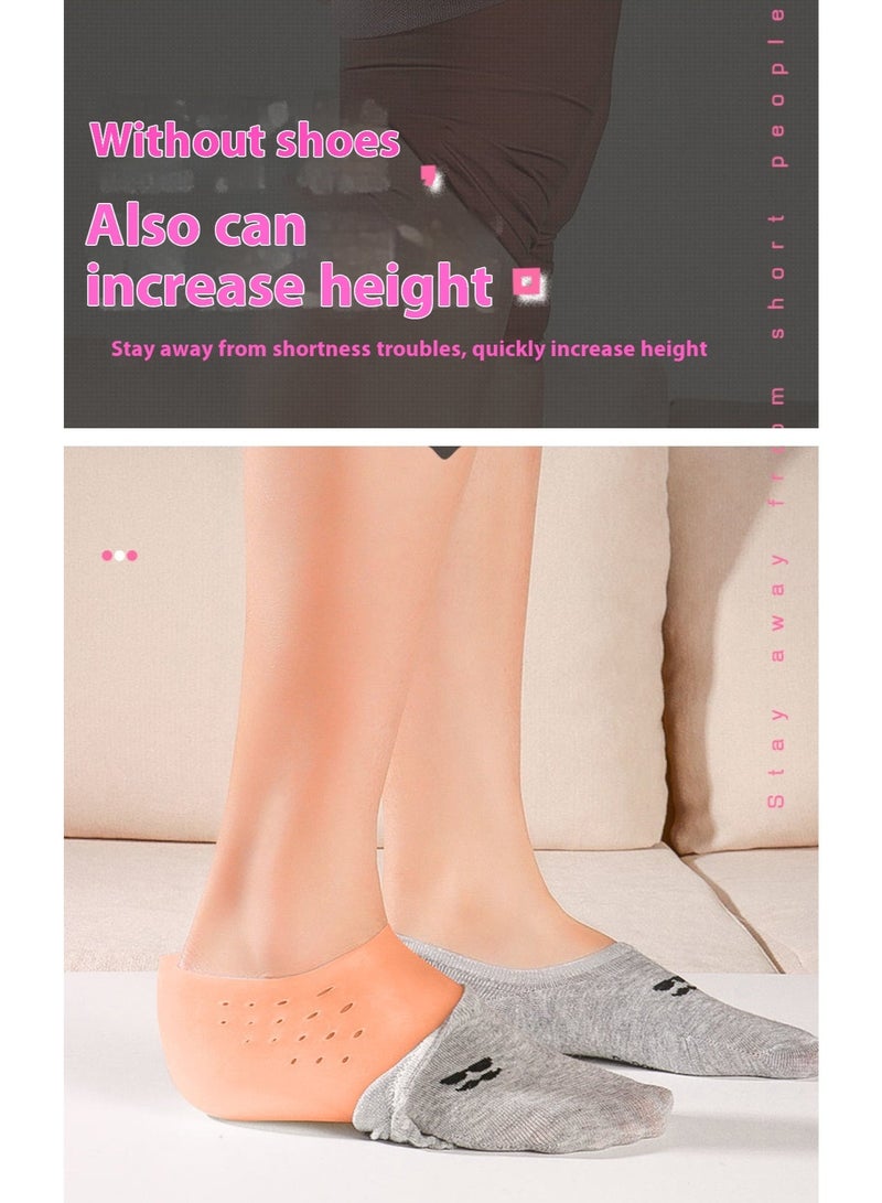 Height Increase Insoles – 4CM Gel Heel Pads with Arch Support, Cushion Shoe Inserts, Invisible Heel Lift, Heel Cups & Protectors for Comfort and Shock Absorption - Image 4
