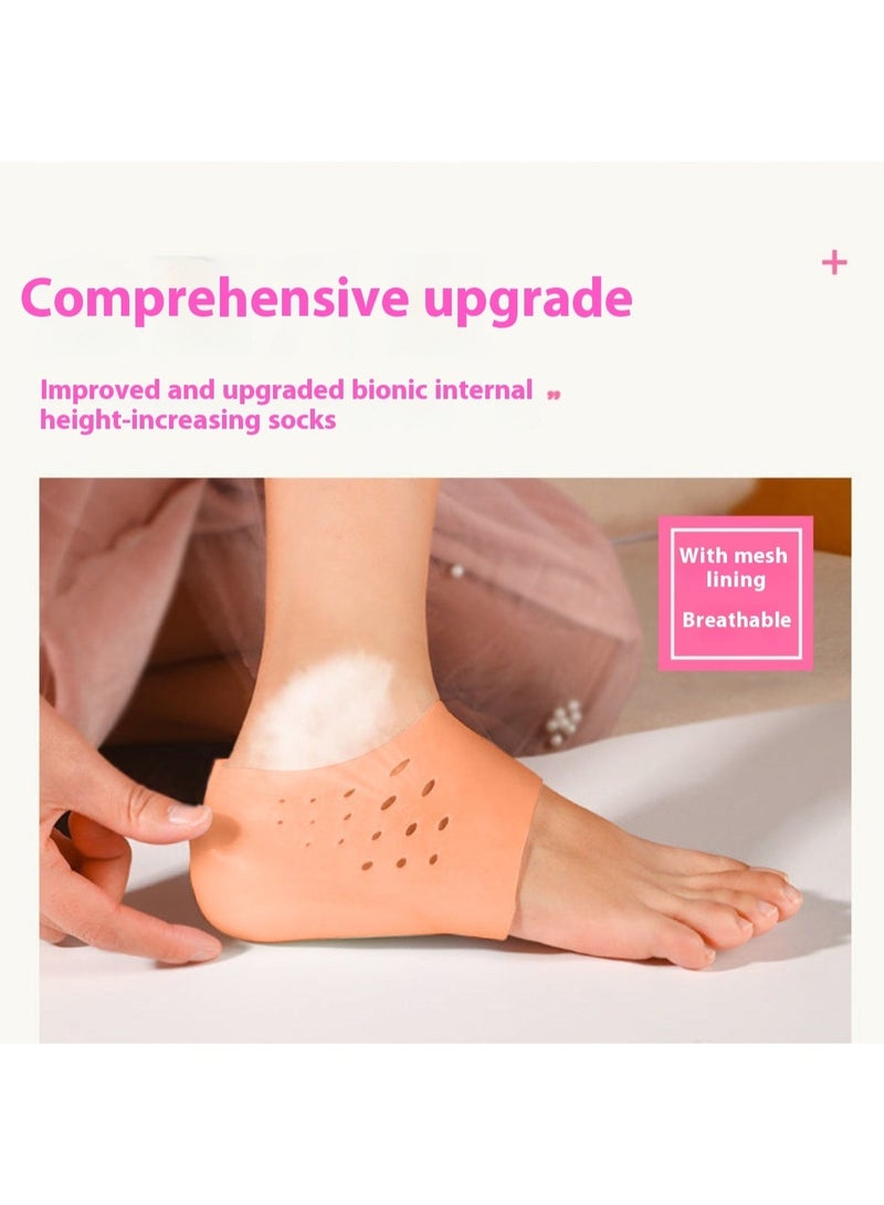 Height Increase Insoles – 4CM Gel Heel Pads with Arch Support, Cushion Shoe Inserts, Invisible Heel Lift, Heel Cups & Protectors for Comfort and Shock Absorption - Image 5