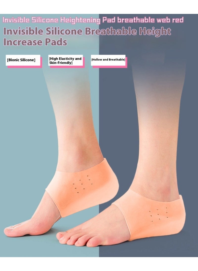 Height Increase Insoles – 4CM Gel Heel Pads with Arch Support, Cushion Shoe Inserts, Invisible Heel Lift, Heel Cups & Protectors for Comfort and Shock Absorption - Image 3