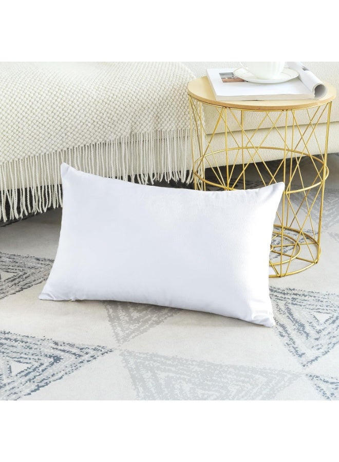 إي وورلد وسادة سرير مقاس كينج – وسادة بتعبئة بديلة للريش مع غطاء قطن 100%، ناعمة وداعمة للنوم على الظهر أو الجنب أو البطن، 50x70 سم - Image 5