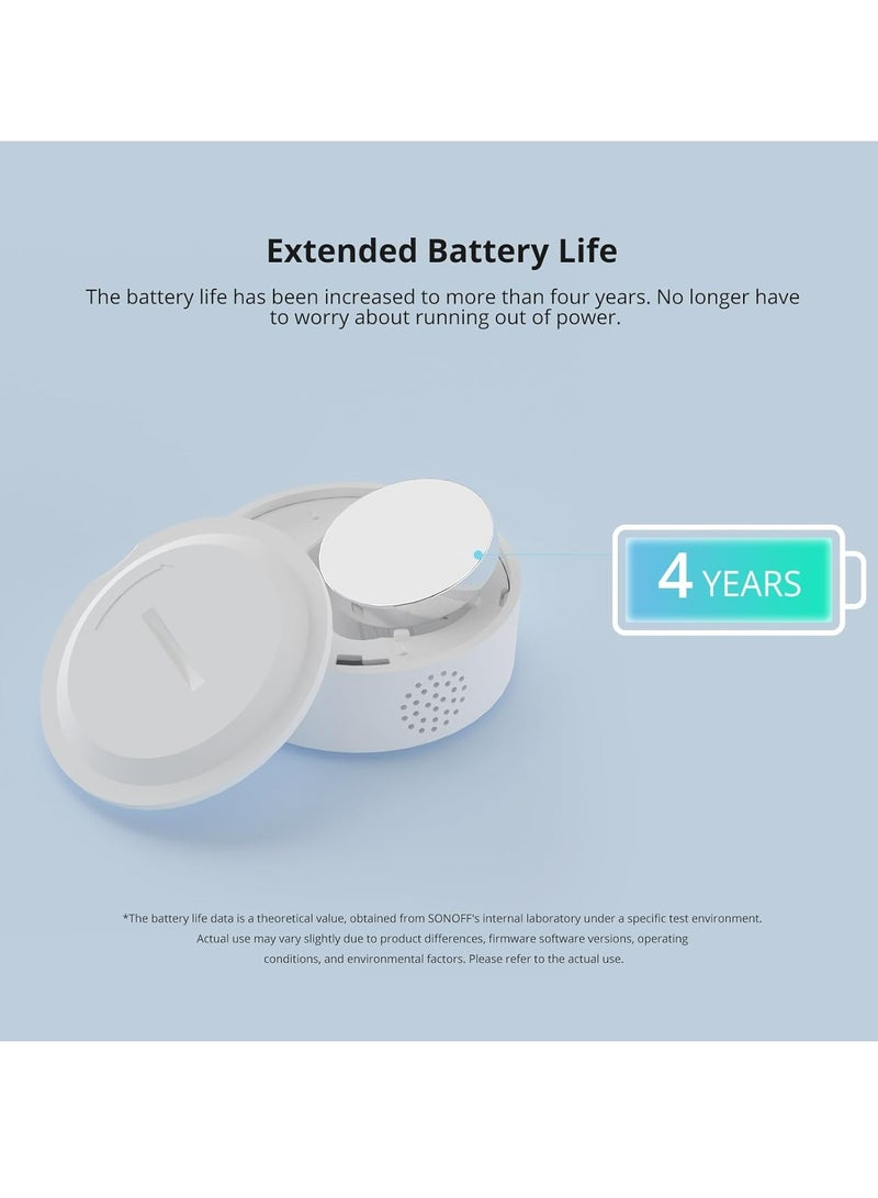 SONOFF SONOFF SNZB-02P Zigbee Temperature Humidity Sensor, Indoor Thermometer Hygrometer with Alert, Works with Alexa & Google Home for Remote Monitoring and Home Automation, ZigBee Hub Required - Image 4