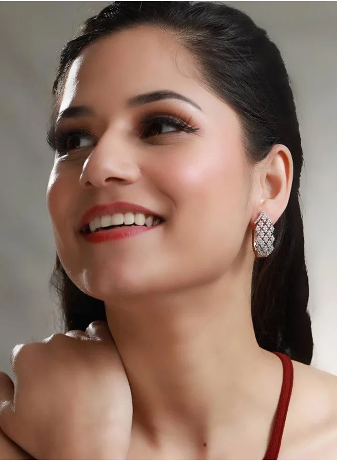 Priyaasi Lever Back Women Brass Earrings with pattern and secured with Lever Back closure and styled in ideal for Western moments — exude elegance in every glance.